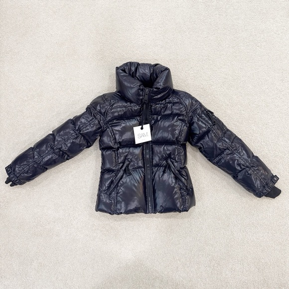 SAM. Girls' Freestyle Down Jacket Black Puffer Coat - Picture 2 of 13